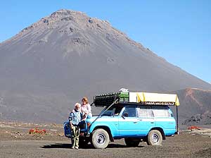 Cape Verde/Fogo: In front of the 9'281 ft. high volcano 'Pico de Fogo'