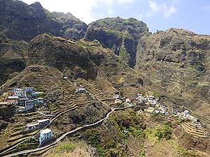 Cape Verde/Santo Anto: Fontainhas on the north coast