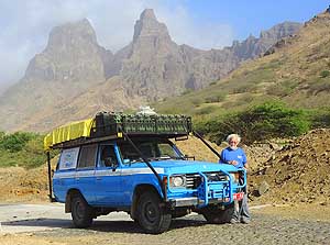 Cape Verde/Island of So Nicolau: Driving northwest to Ribeira Prata