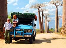 Madagaskar/Morondava: 27 Jahre 'on the road', hier in der 'Alle des Baobabs'