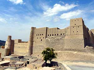 Oman/Westliches Hajar Gebirge - Süd: Bahla Festung