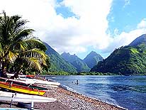 Tahiti/French Polynesia: Tautira and Vaitepiha Valley on the North coast of Tahiti-Iti