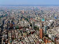 Taipei/Taiwan: Aussicht vom Taipei-101 Turm