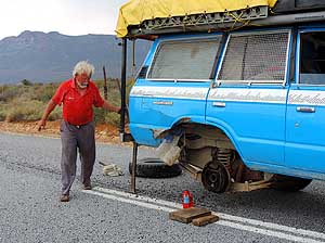 South Africa/Clanwilliam: Second axle fracture within innert 2'310 miles resp. 93.2 driving hours